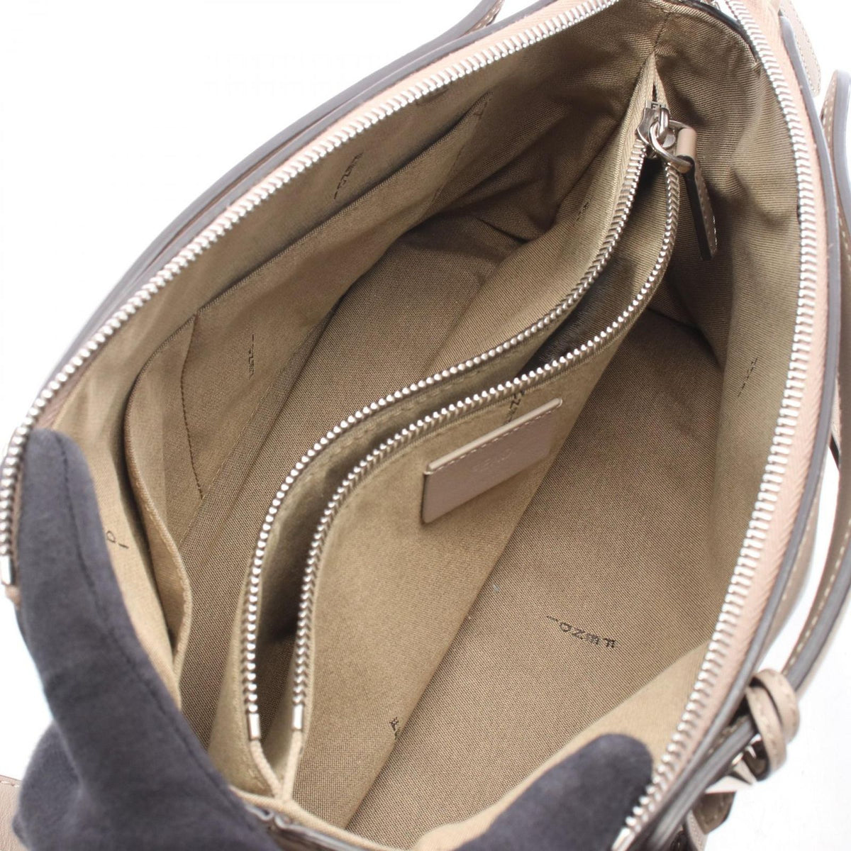 Fendi Handbag by the Way Medium Greige Leather — view 3