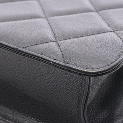 Chanel Shoulder Bag Quilted Black Caviar Leather Flap Chain — view 6