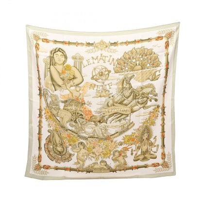 Hermes Scarf Carre 90 le Matin Neuf Silk