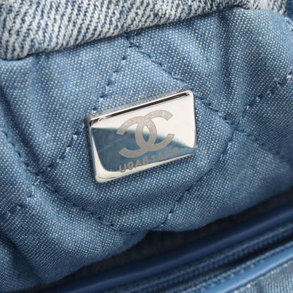 Chanel Backpack Chanel 22 Blue Denim Chain — view 5