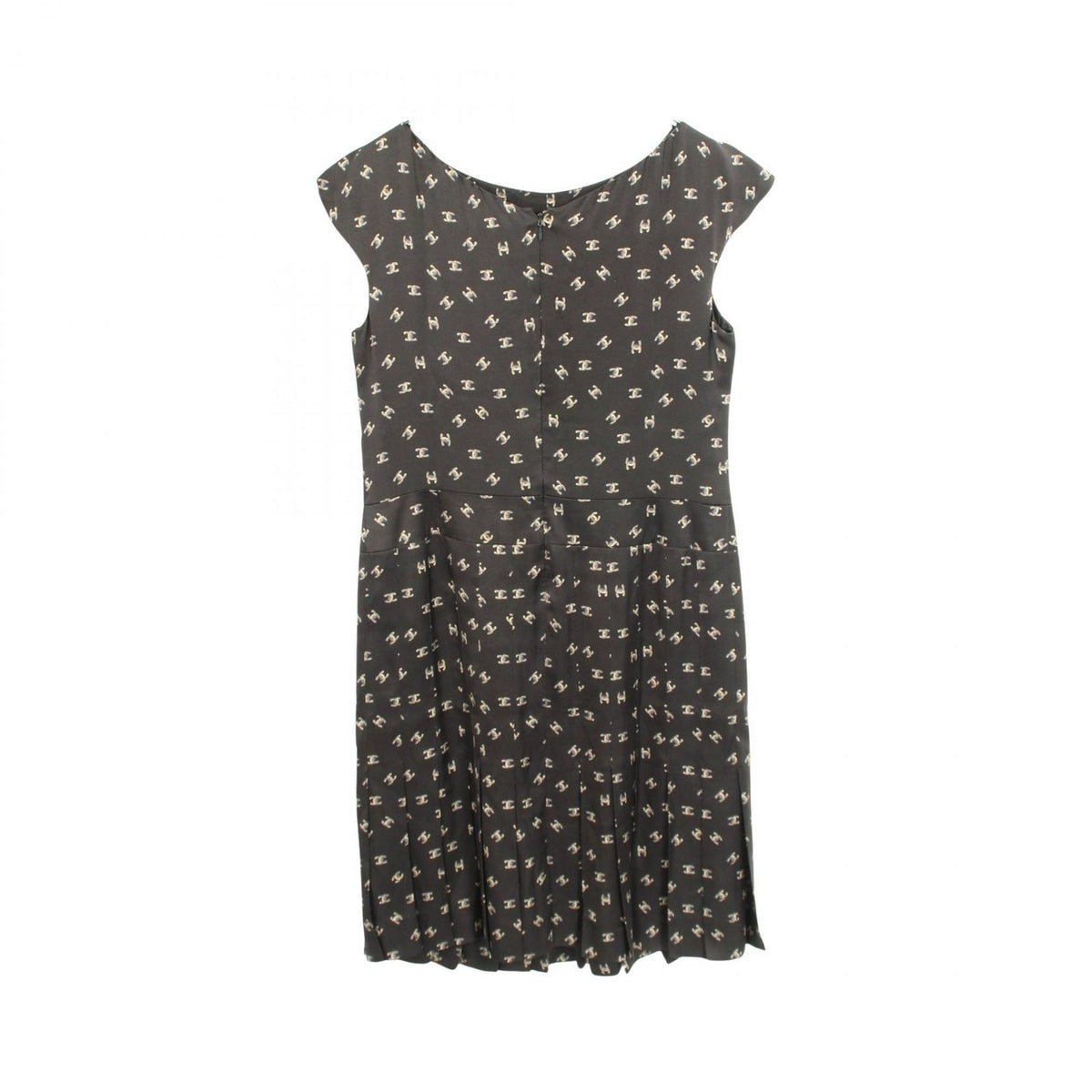 Chanel Dress CC Logo Sleeveless Silk — view 2