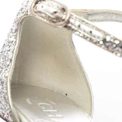 Chanel Sandals Camellia Silver — view 7