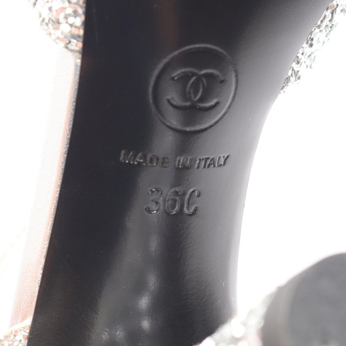 Chanel Sandals Camellia Silver — view 6