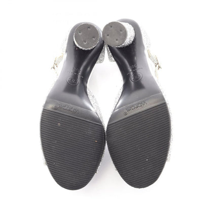Chanel Sandals Camellia Silver — view 4