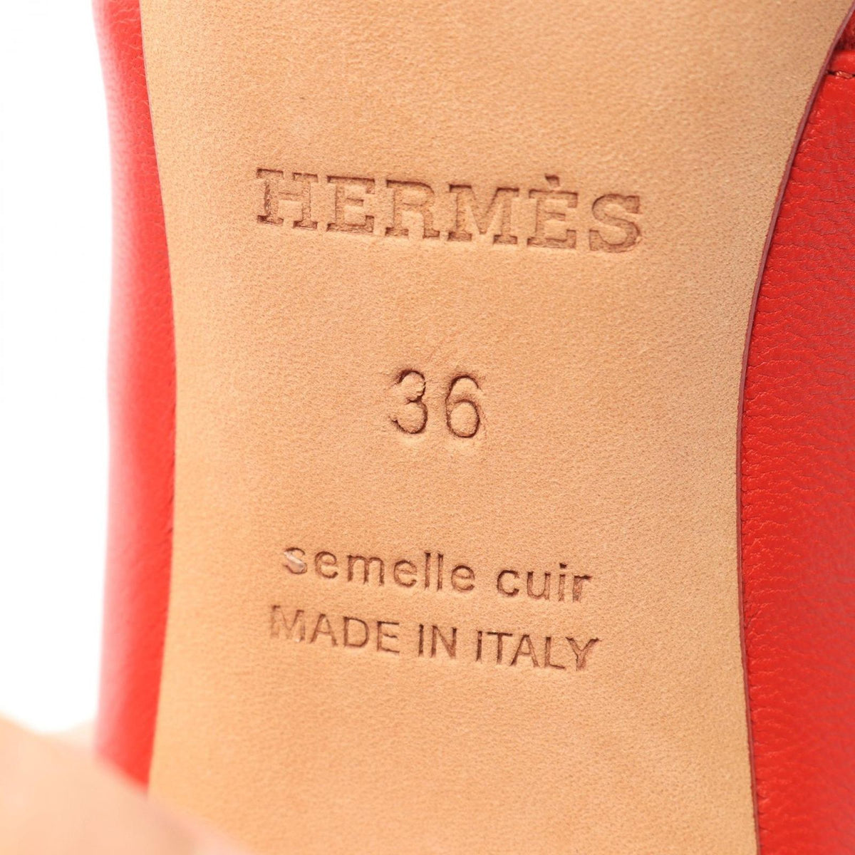 Hermes Pumps Suede Leather Sandals — view 6