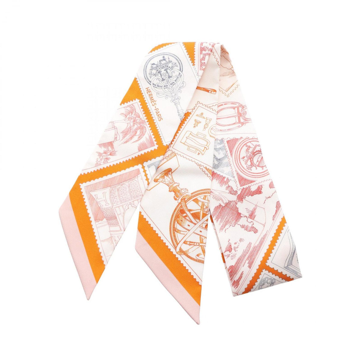 Hermes Scarf Twilly le Philateliste du Faubourg Ribbon Silk