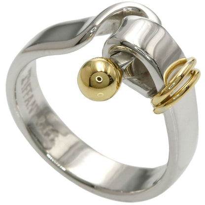 Tiffany & Co Hook & Eye Ring Silver 18k Yellow Gold