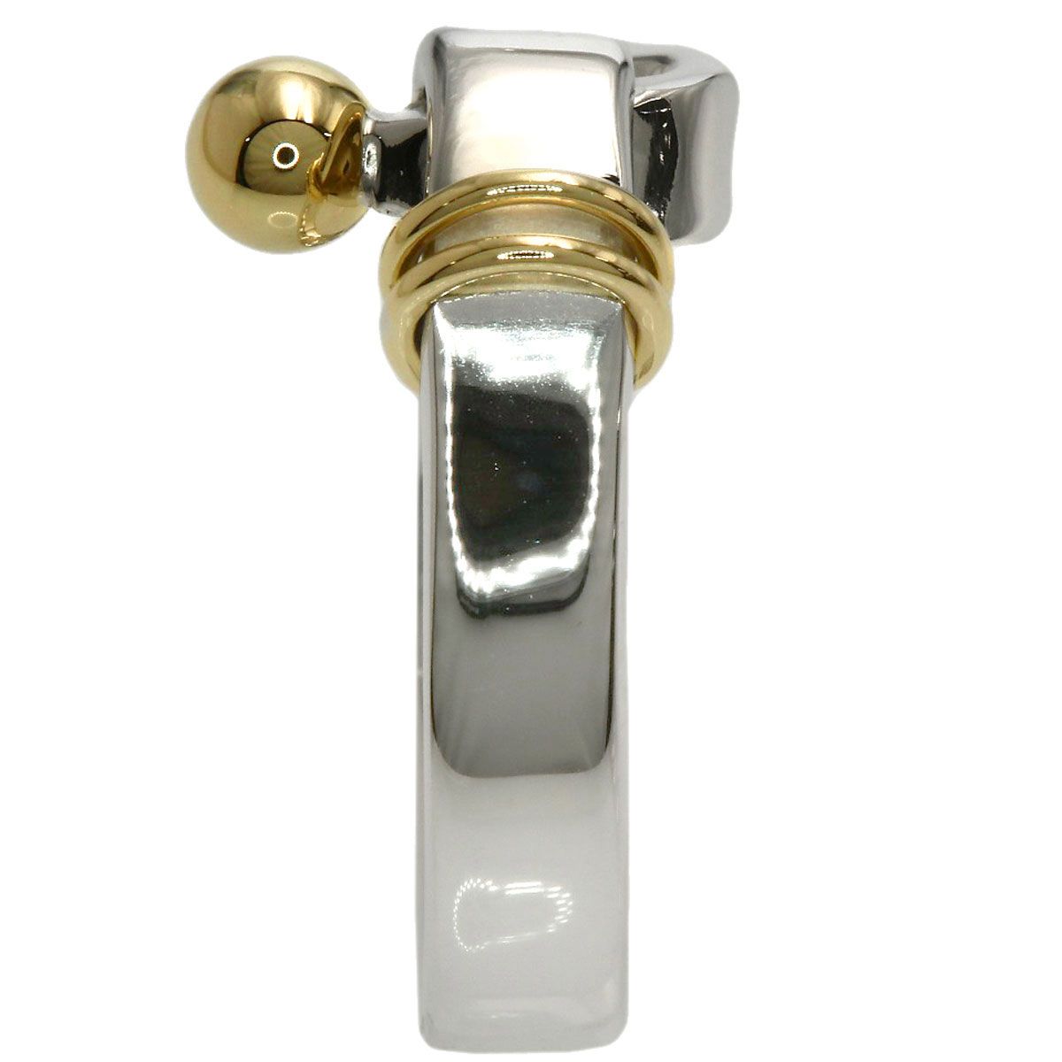 Tiffany & Co Hook & Eye Ring Silver 18k Yellow Gold — view 3