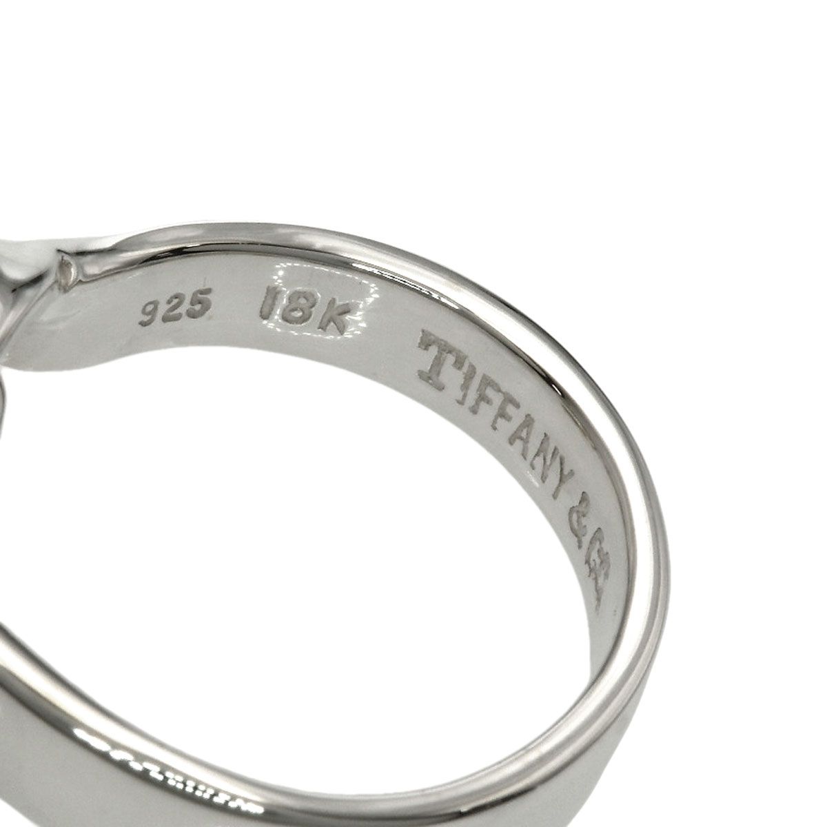Tiffany & Co Hook & Eye Ring Silver 18k Yellow Gold — view 5