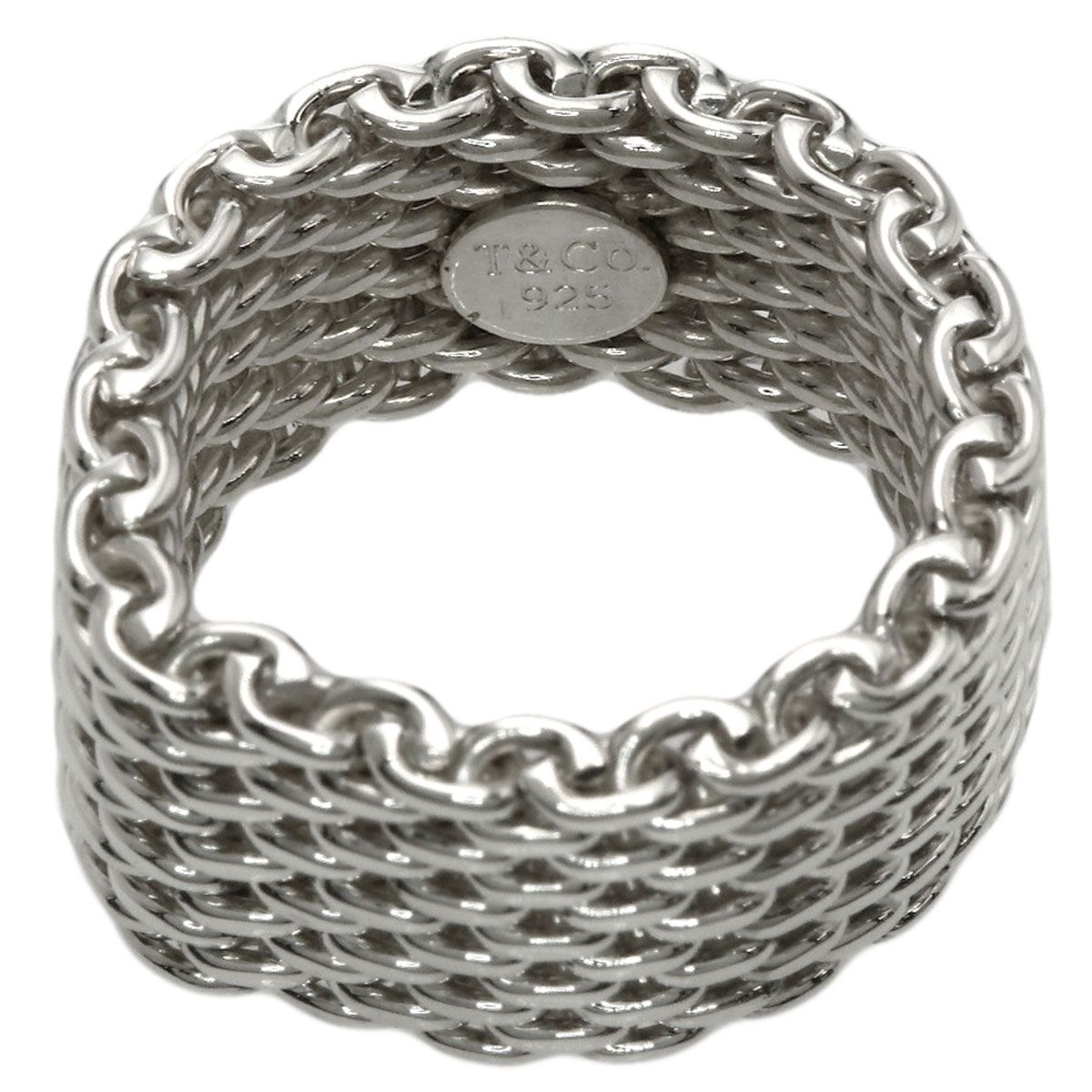 Tiffany & Co Somerset Mesh Ring Silver — view 4