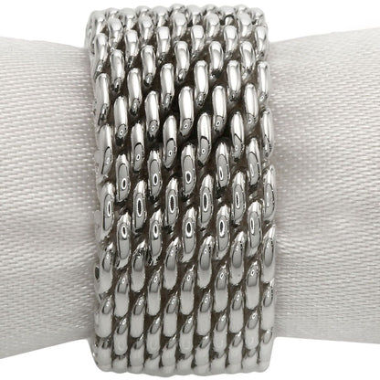 Tiffany & Co Somerset Mesh Ring Silver — view 3