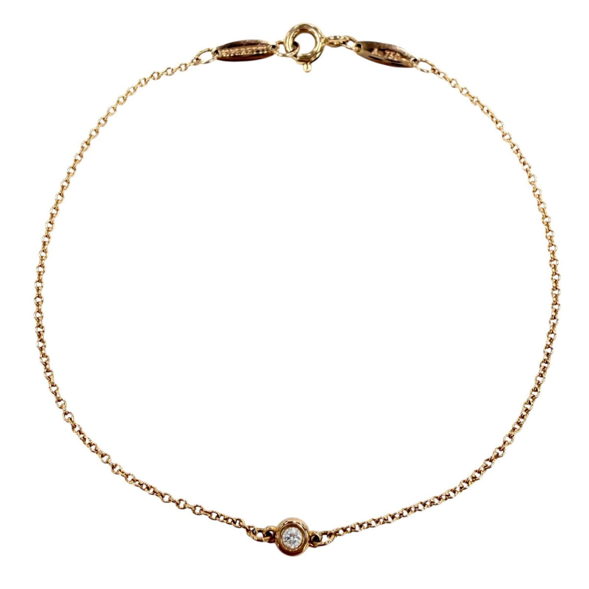 Tiffany & Co by the Yard 750 Diamond D Frame Included Bracelet