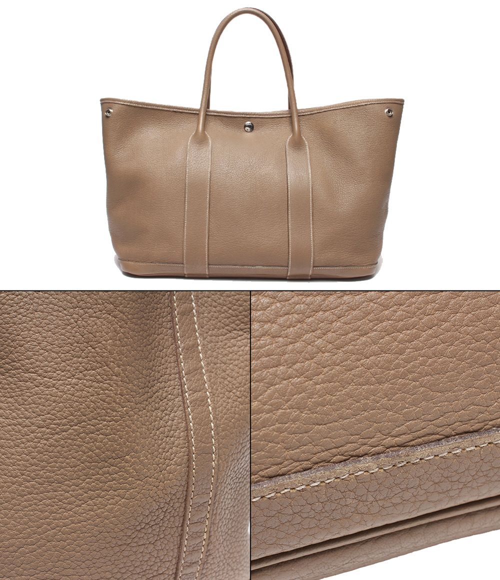 Hermes Tote Bag Silver Garden Party PM — view 7
