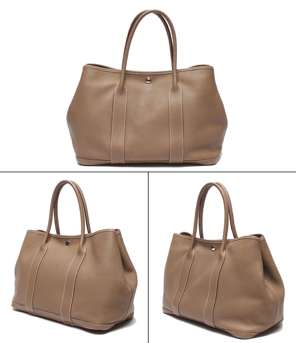 Hermes Tote Bag Silver Garden Party PM — view 2