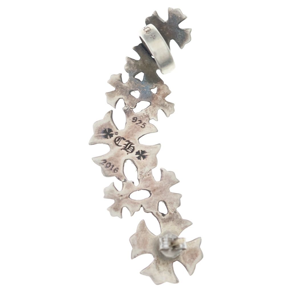 Chrome Hearts Climber CH Pls Crimber CH Plus Earrings Ear Cuff Silver — view 2