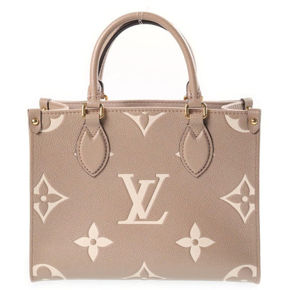 Louis Vuitton Monogram Giant Empreinte On The Go PM Tourterelle Cream 2-Way — view 2