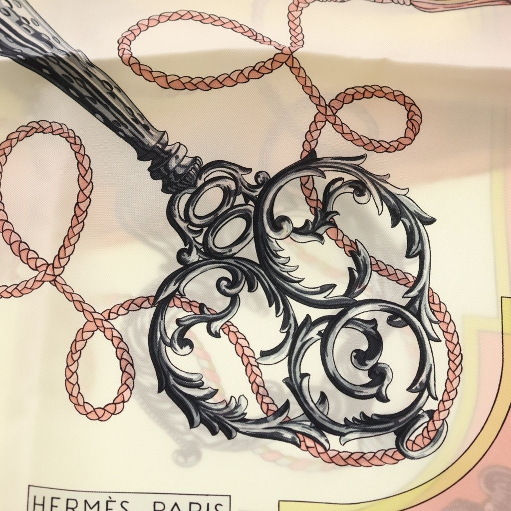 Hermes Carre 90 Silk Scarf Pink — view 2