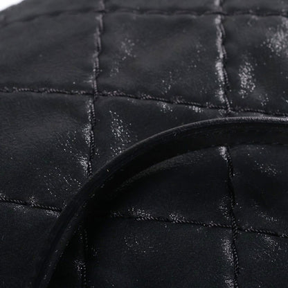 Chanel Wild Stitch Chain Shoulder Bag Black Leather Silver — view 7