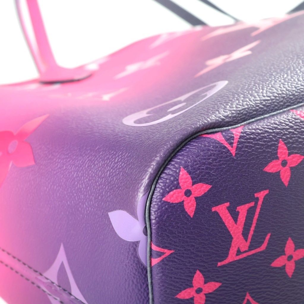 Louis Vuitton Monogram Midnight Future Neverfull MM Tote Bag Pink Purple Leather — view 5
