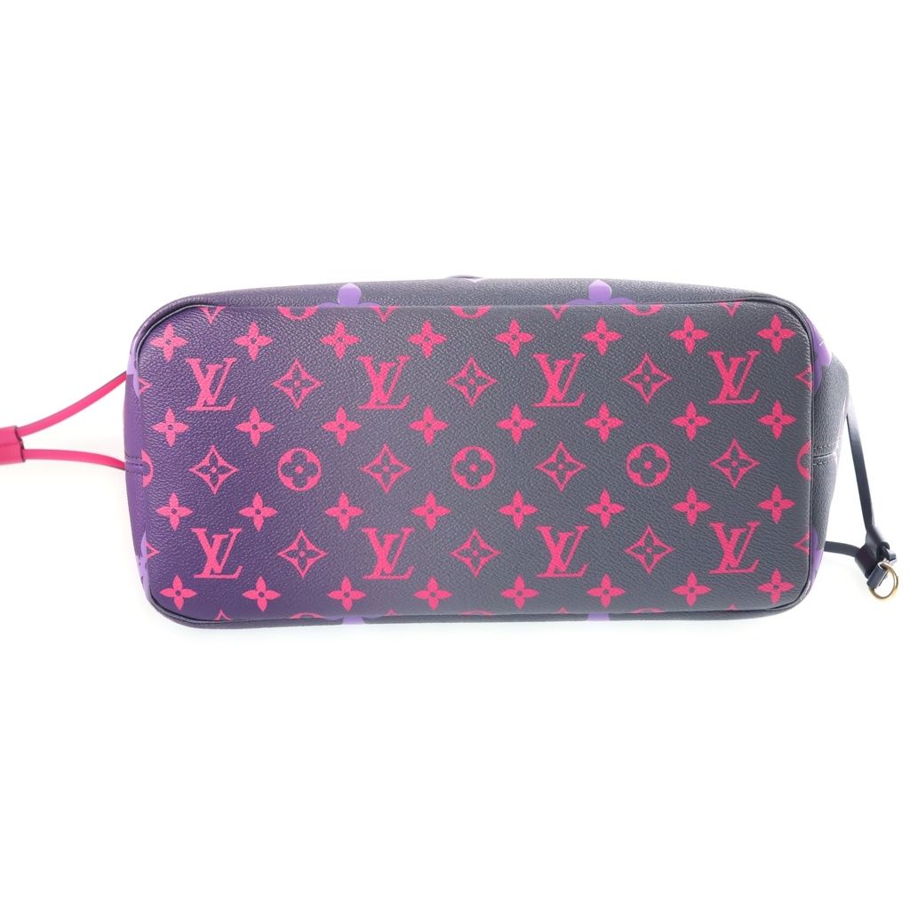 Louis Vuitton Monogram Midnight Future Neverfull MM Tote Bag Pink Purple Leather — view 4