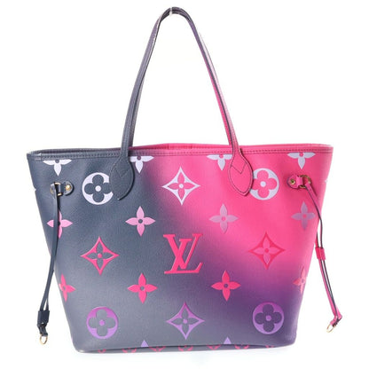 Louis Vuitton Monogram Midnight Future Neverfull MM Tote Bag Pink Purple Leather — view 2