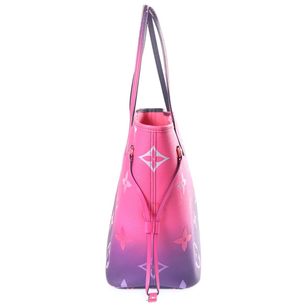 Louis Vuitton Monogram Midnight Future Neverfull MM Tote Bag Pink Purple Leather — view 3