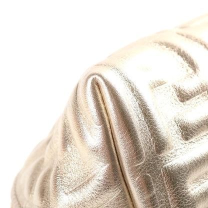 Fendi Zucca Baguette Pouch Case Gold Nappa Leather — view 5