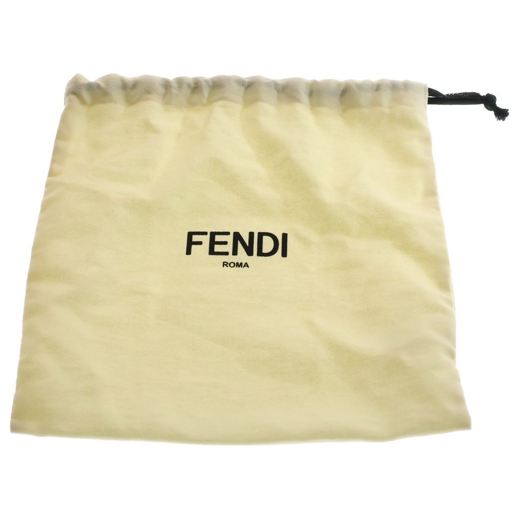 Fendi Zucca Baguette Pouch Case Gold Nappa Leather — view 8