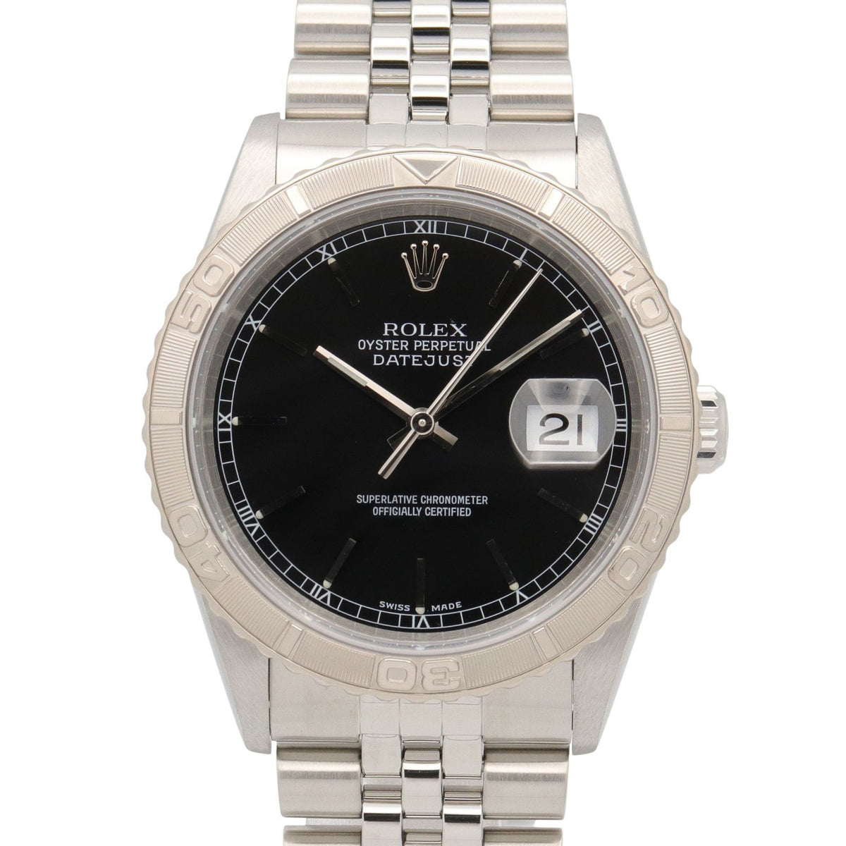 Rolex Watch Thunderbird 18k White Gold Stainless Steel