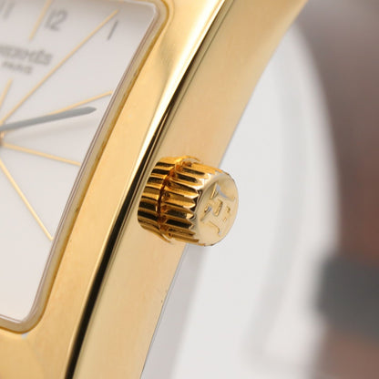 Hermes Watch H White Leather — view 7