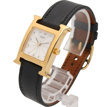 Hermes Watch H White Leather — view 2