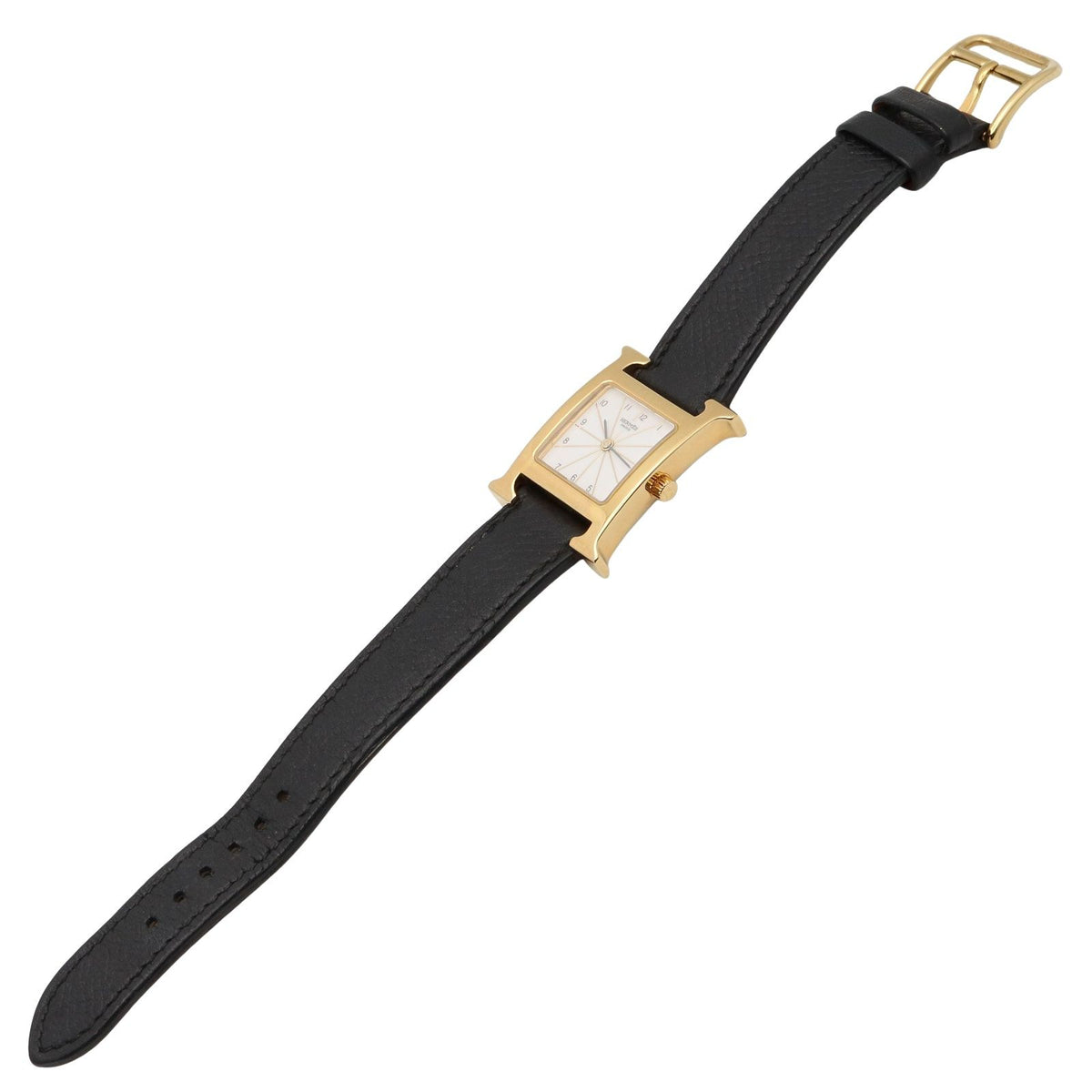 Hermes Watch H White Leather — view 4