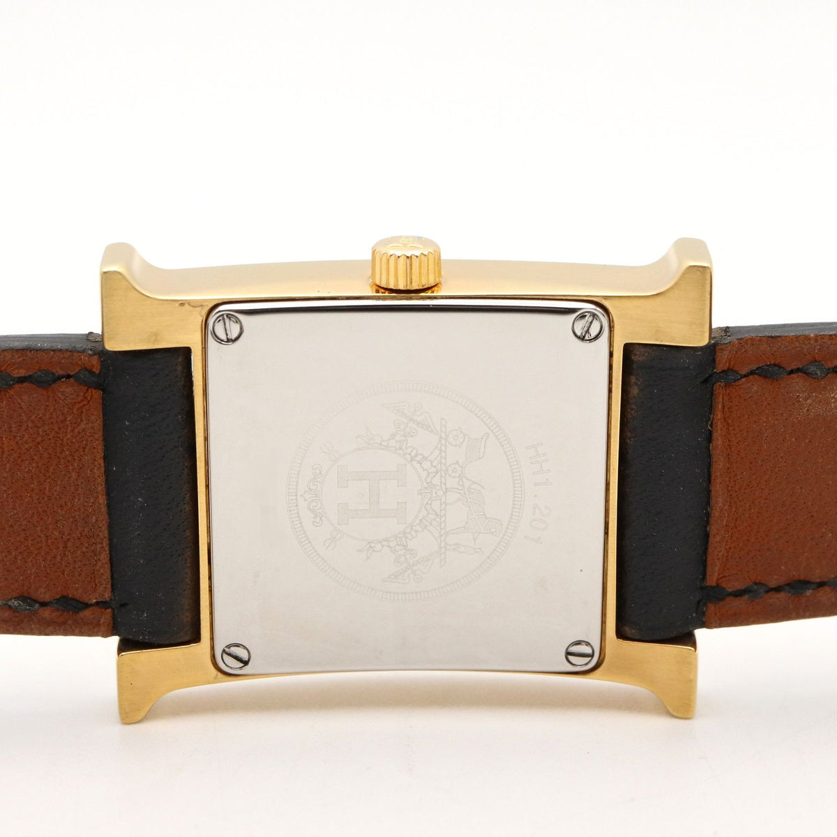 Hermes Watch H White Leather — view 6
