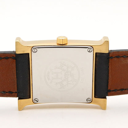 Hermes Watch H White Leather — view 6