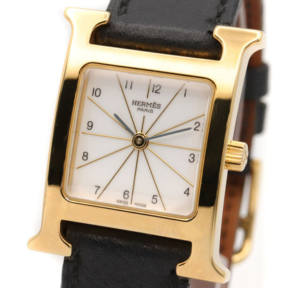 Hermes Watch H White Leather — view 3