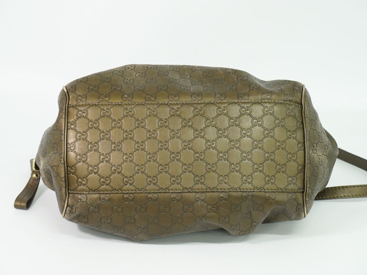 Gucci Sukey Guccissima Leather 2-Way Shoulder Bag Blanc — view 3