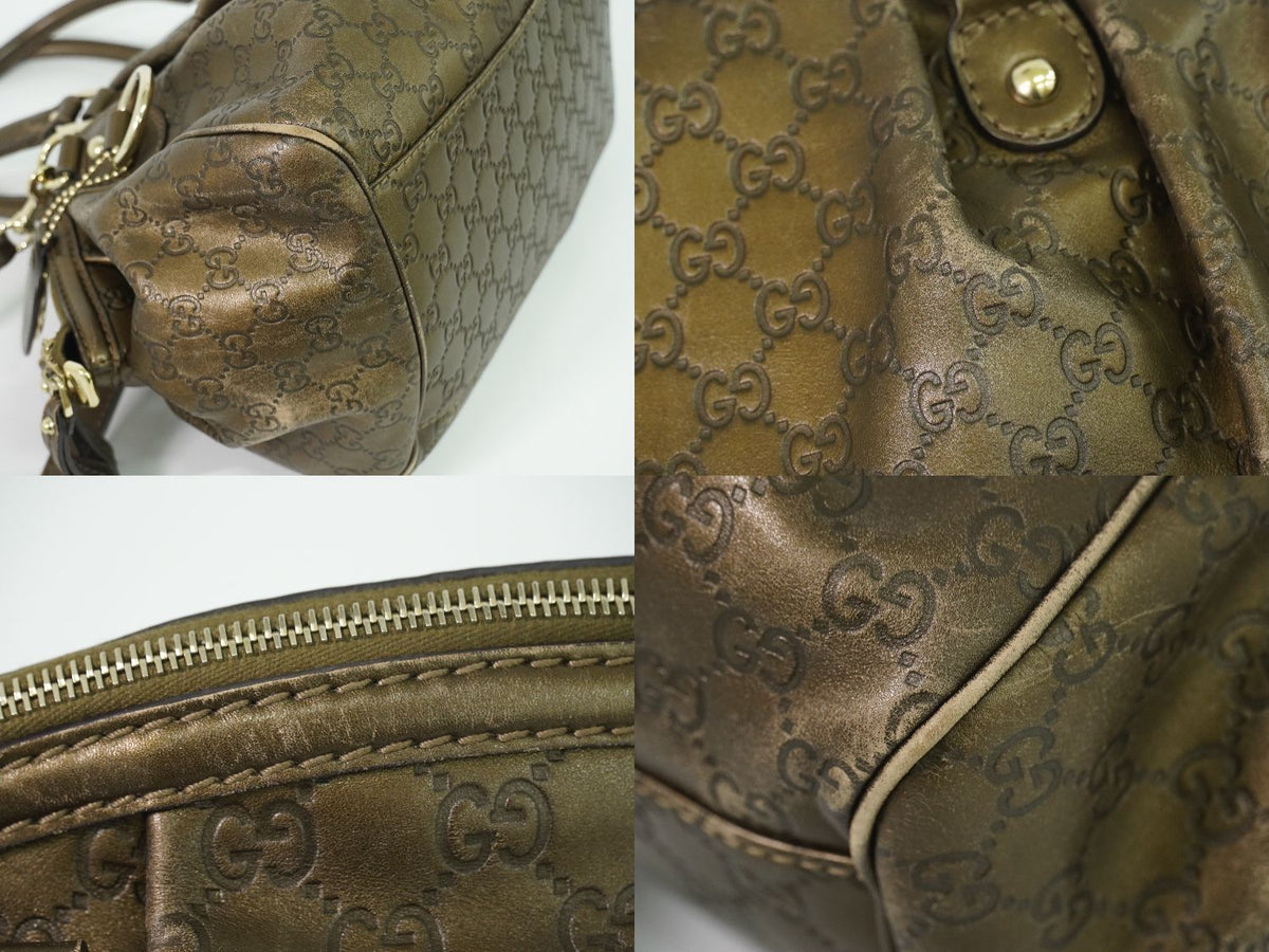 Gucci Sukey Guccissima Leather 2-Way Shoulder Bag Blanc — view 7