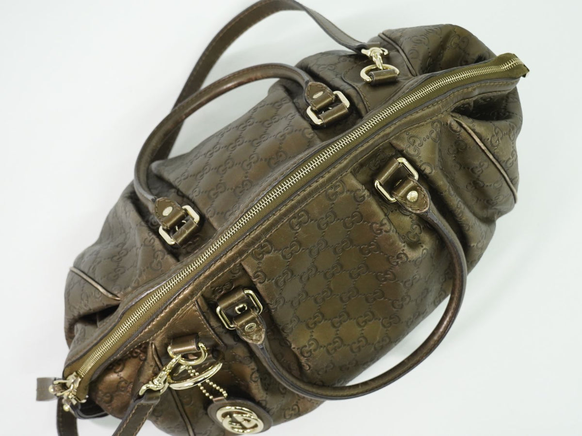Gucci Sukey Guccissima Leather 2-Way Shoulder Bag Blanc — view 5