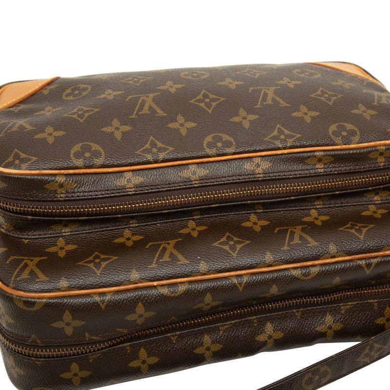 Louis Vuitton Monogram Nile Shoulder Bag Brown Leather — view 4