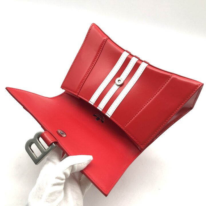 Balenciaga Adidas Collaboration 2-Way Bag Hourglass Small Red — view 7