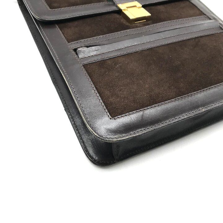 Gucci Sherry Line Suede Leather Shoulder Bag Crossbody Brown — view 5