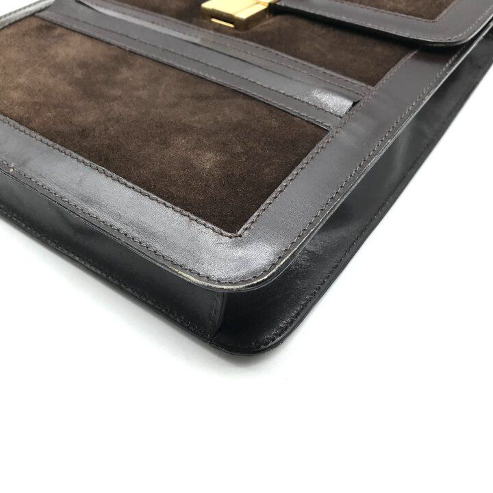 Gucci Sherry Line Suede Leather Shoulder Bag Crossbody Brown — view 6