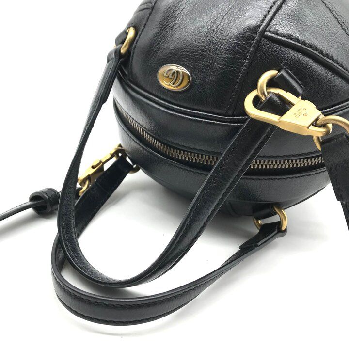 Gucci Basketball Shape Mini 2-Way Bag Leather Black Bag — view 7