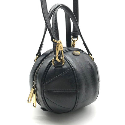 Gucci Basketball Shape Mini 2-Way Bag Leather Black Bag — view 2