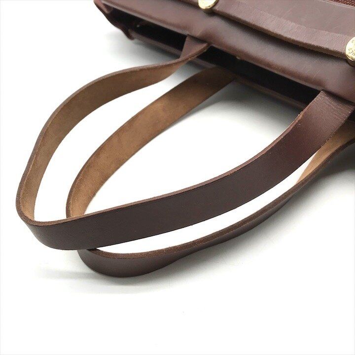 Hermes Herbag Cabas GM Brown Canvas Tote Bag Gold Shikaku — view 7