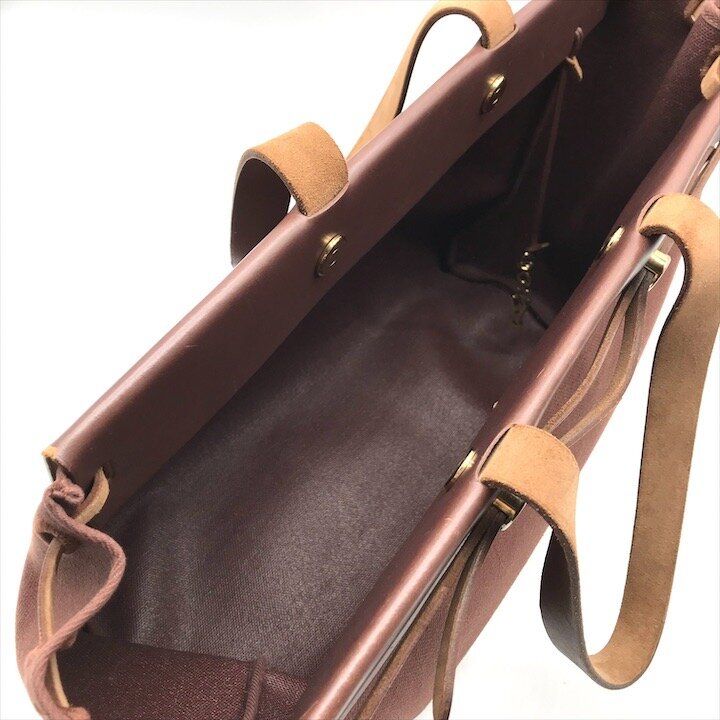 Hermes Herbag Cabas GM Brown Canvas Tote Bag Gold Shikaku — view 8