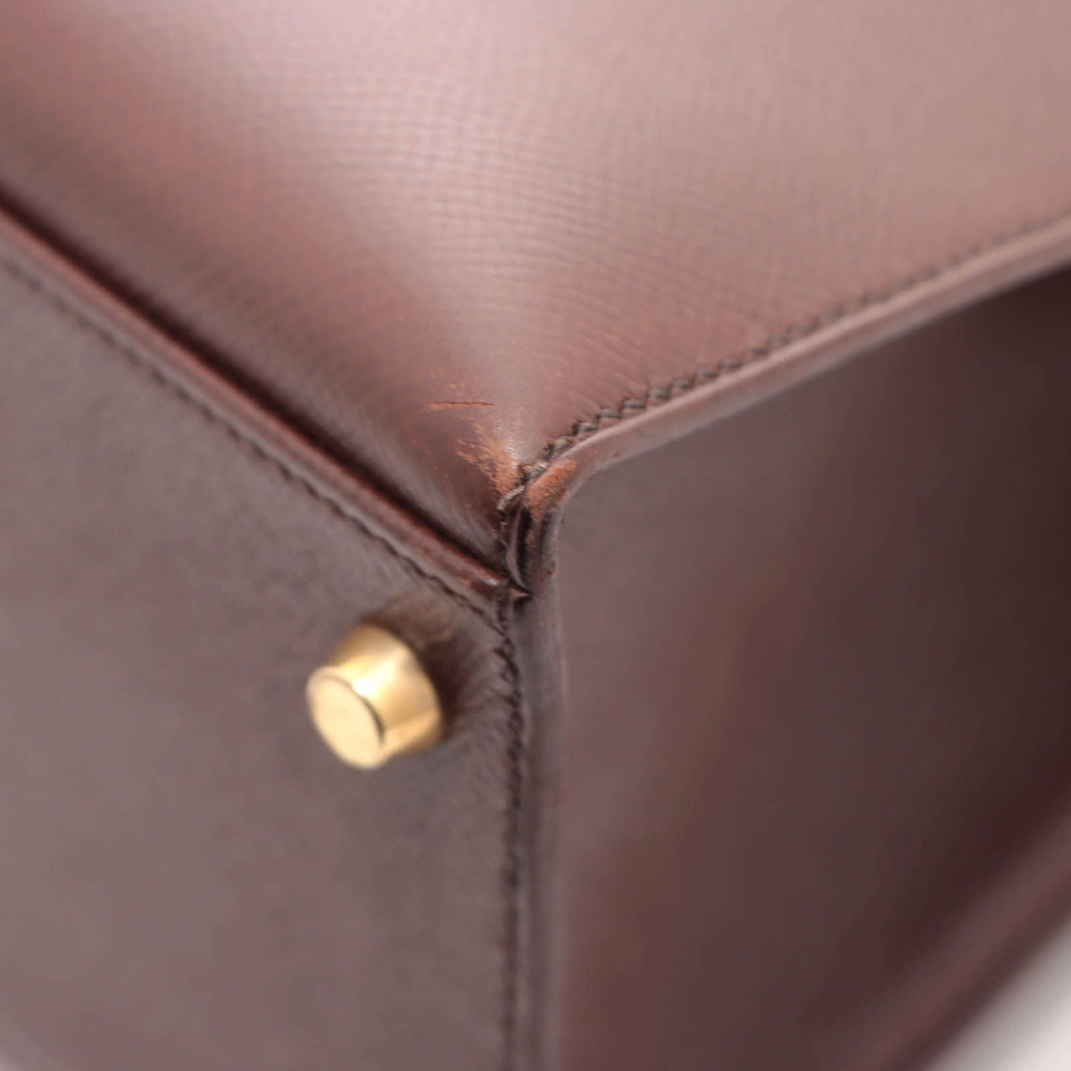 Hermes Kelly 32 Brown Sellier Handbag Courchevel — view 7