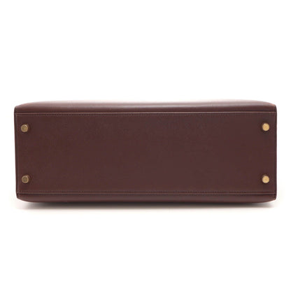 Hermes Kelly 32 Brown Sellier Handbag Courchevel — view 3