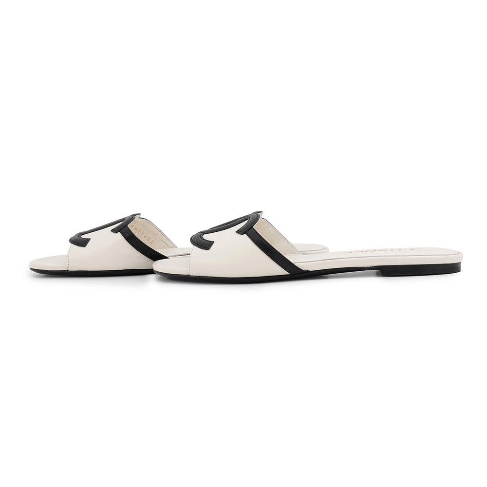 Chanel Sandals CC Logo Mules Lambskin — view 2