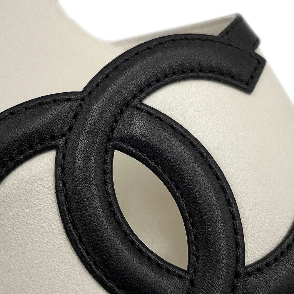 Chanel Sandals CC Logo Mules Lambskin — view 7
